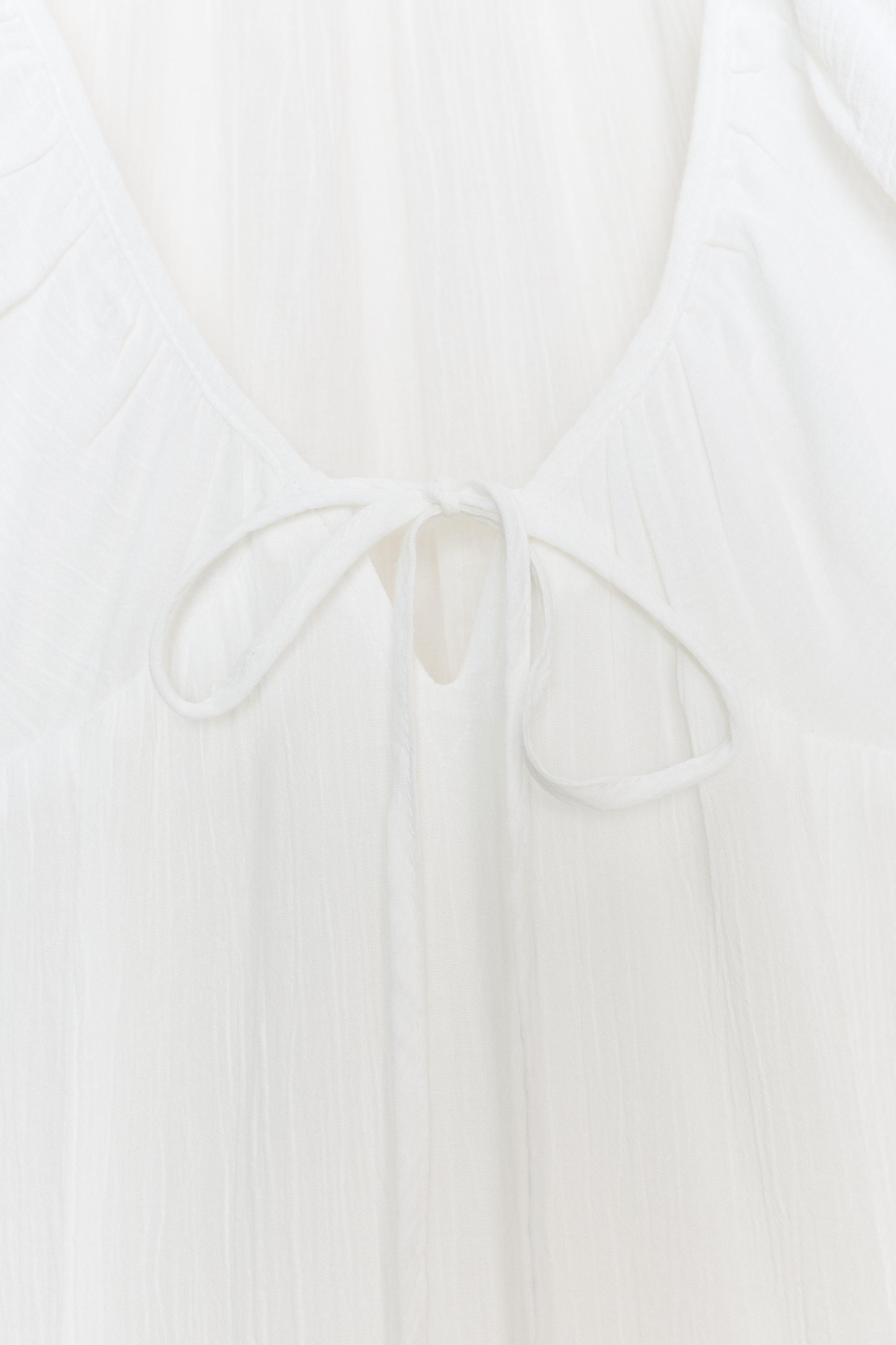 ROBE MI-LONGUE EN GAZE AVEC GODETS